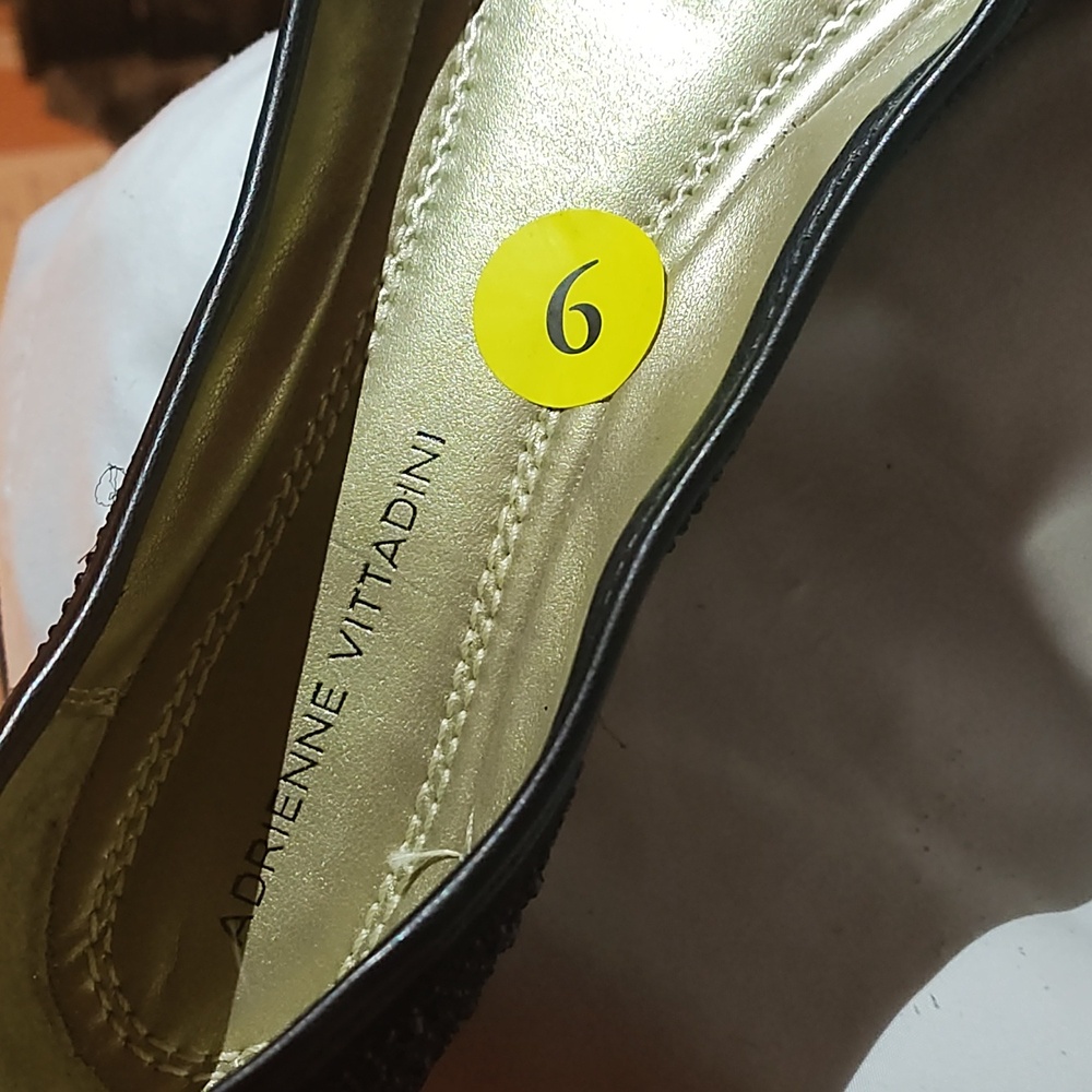 Black flats by Adrienne Vittadini